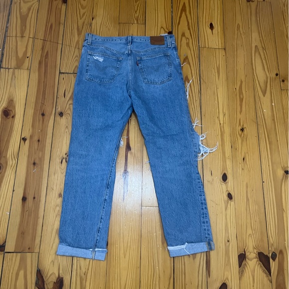 Levi’s 501 Distressed Straight Leg Jeans - Picture 2 of 5